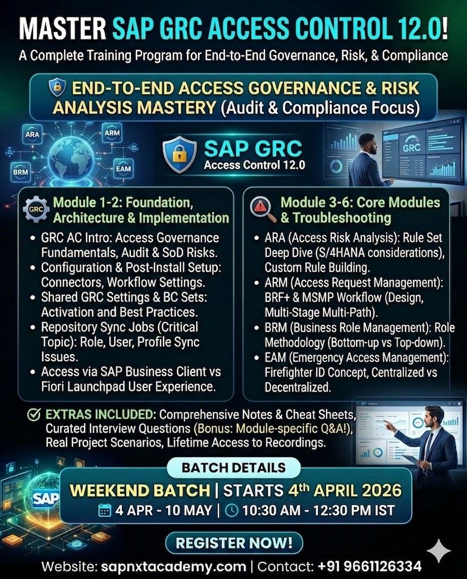 SAP GRC Access Control 12.0